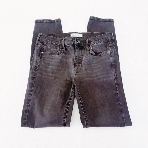 Madewell Black Distressed Skinny Denim Jeans SZ26 - Picture 7 of 7